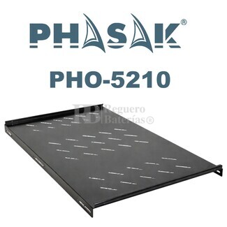 Bandeja fija frontal Rack 1U 1000mm | Phasak PHO-5210